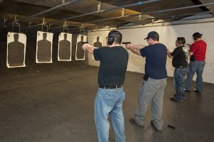 Defensive Pistol Shooting Line