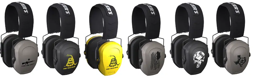 Walker Razor Slim Passive Low Profile Hearing Protection Muffs
