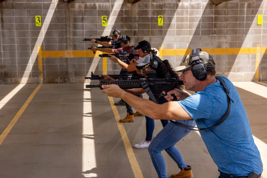 Security Officers Training with Rifles