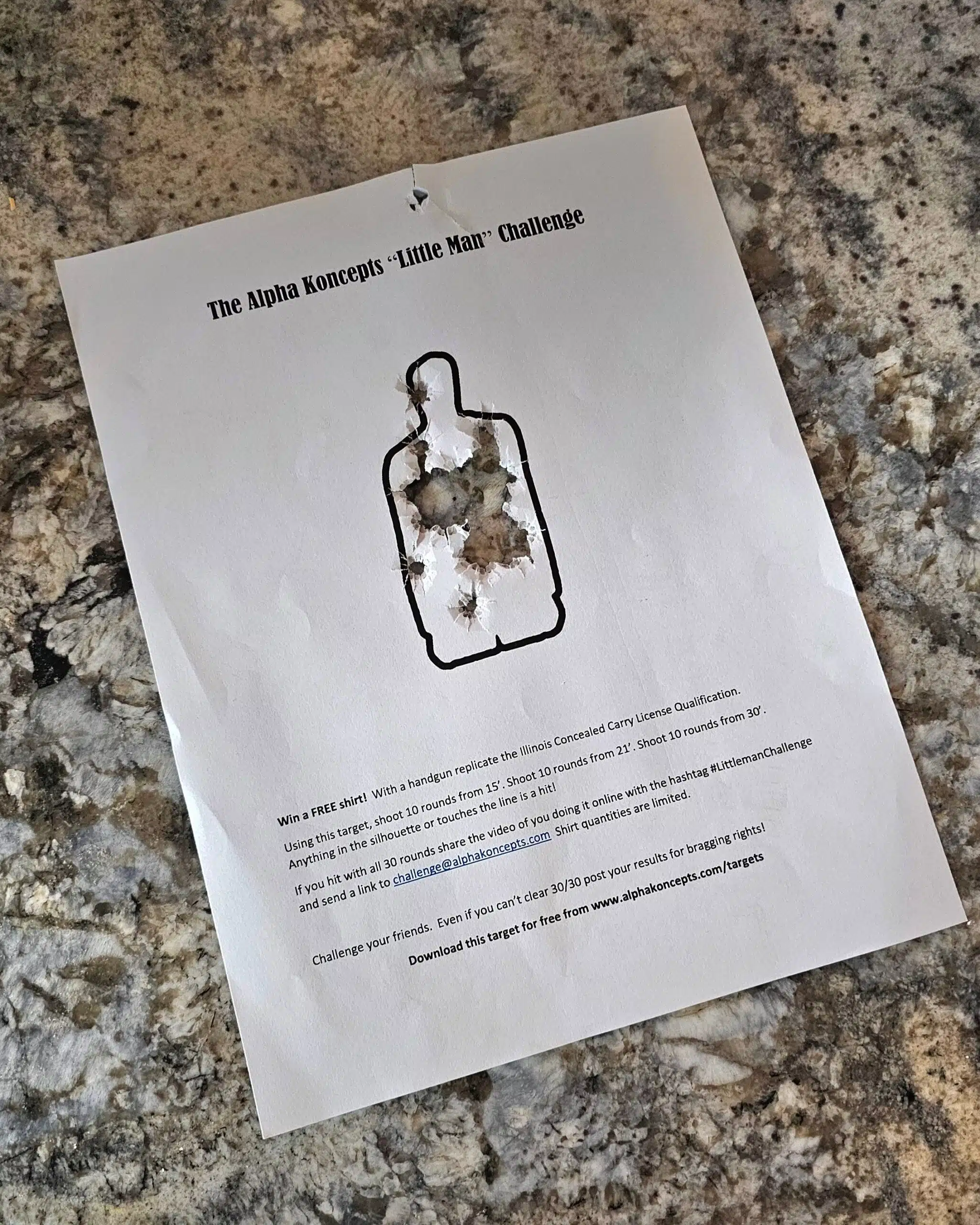 The Little Man Target with 30 hits.